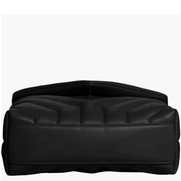 Authentic YSL Saint Laurent LOULOU TOY STRAP BAG MATELASSÉ "Y" LEATHER in Black! - Picture 8 of 17